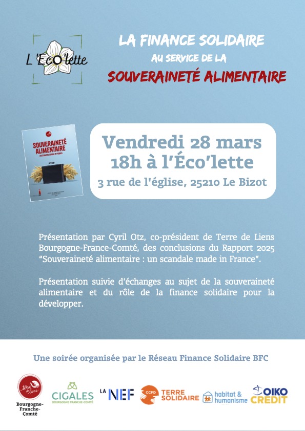 Affiche Soirée Ecolette 28 mars