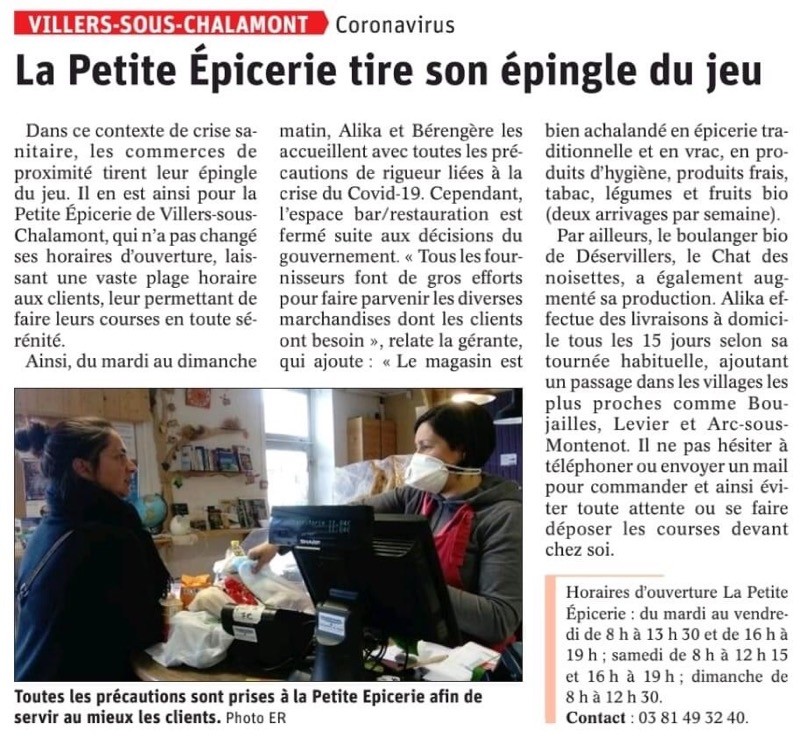 2020 04 01 Est Republicain petite epicerie 
